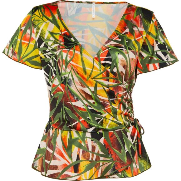 PassPort Tops - NWT  Passports V Neck Wrap Front Top